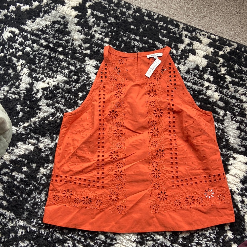 Orange Madewell Top.